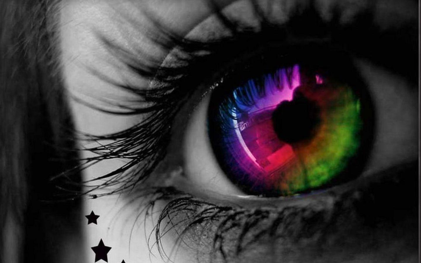 1440x900 Beautiful Girl Eye HD Backgroundwallpaper