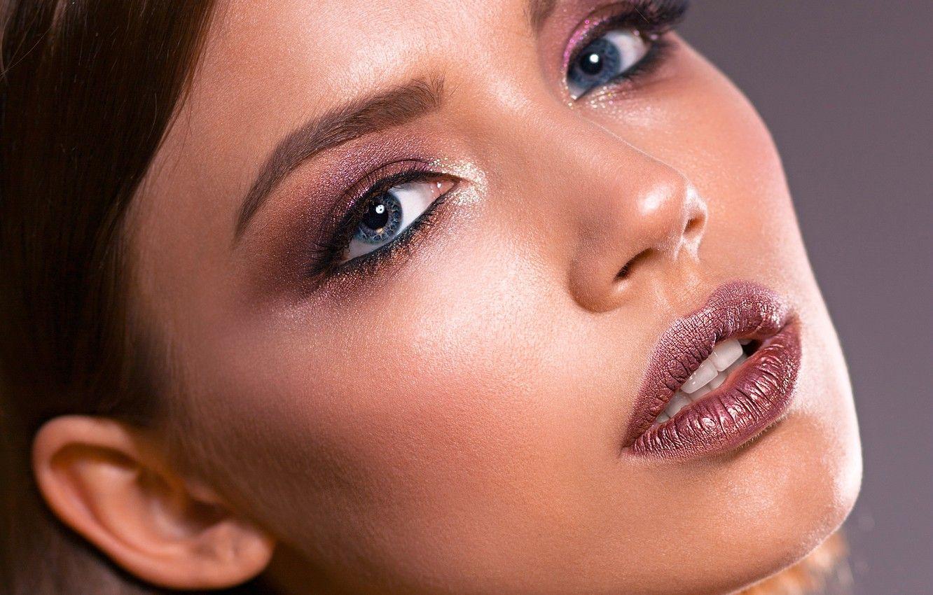 1332x850 Wallpaper eyes, lips, face, beautiful .