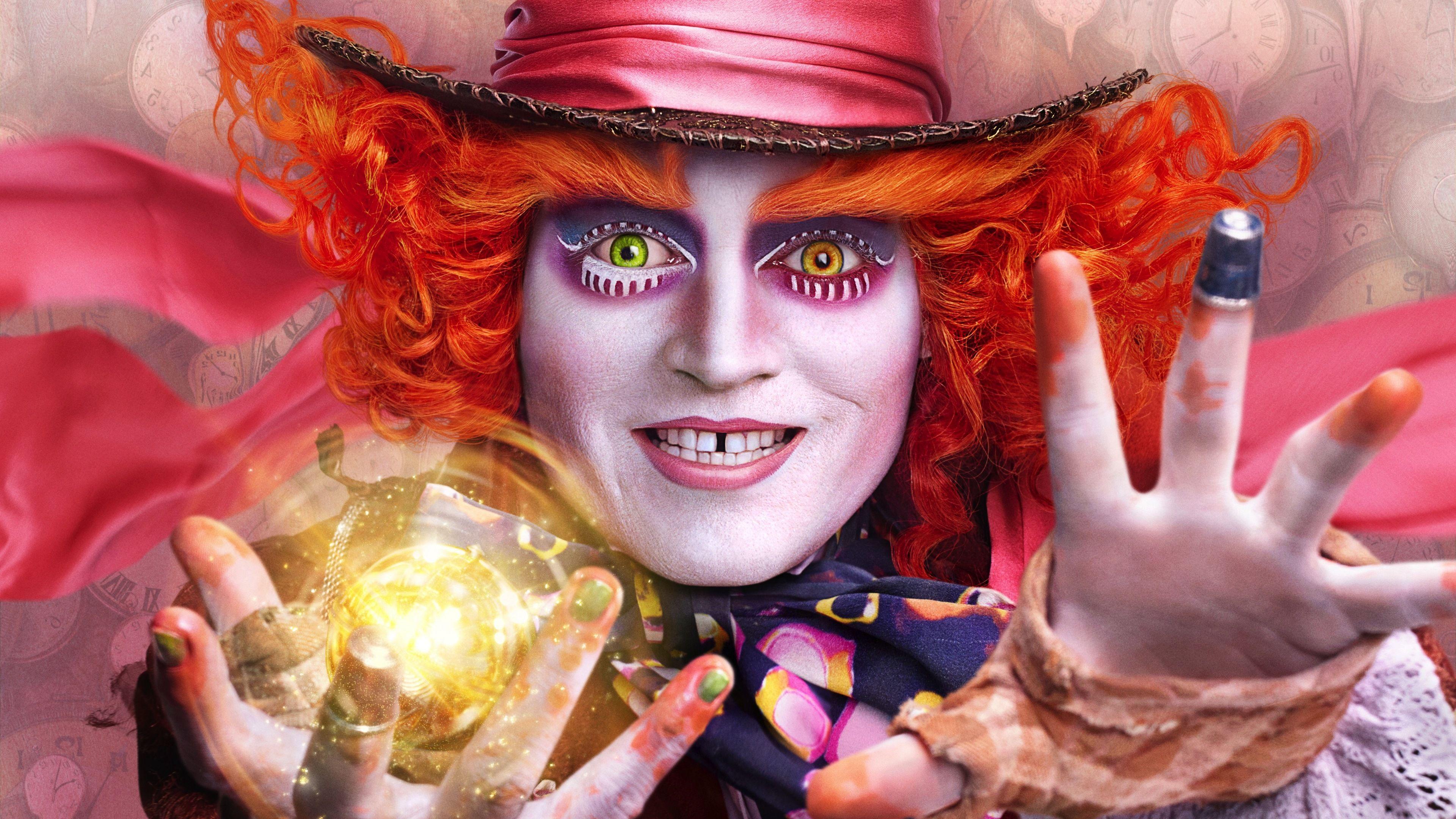 3840x2160 Wallpaper 4k Johnny Depp Alice Through .