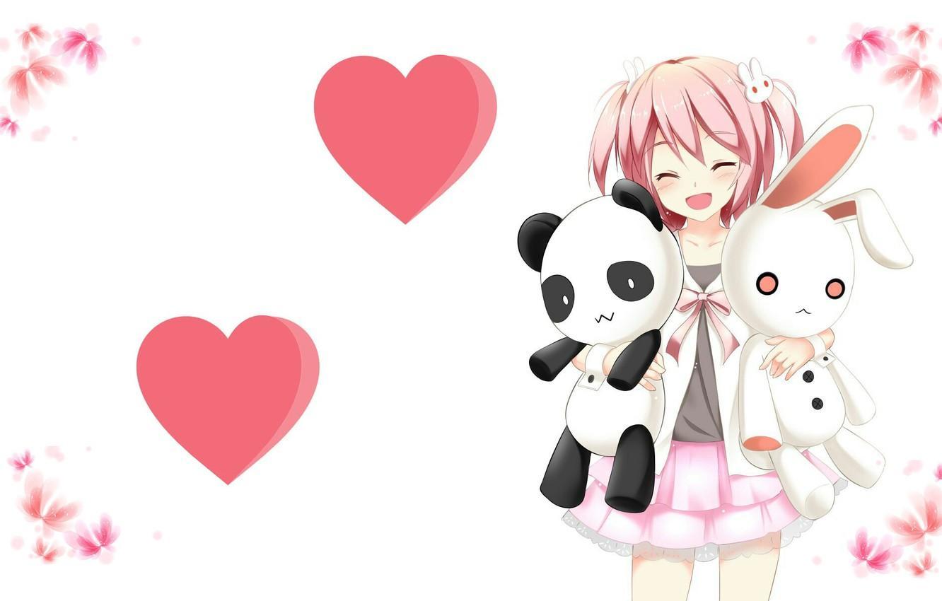 1332x850 Valentines Day Panda Cartoon Wallpaper .