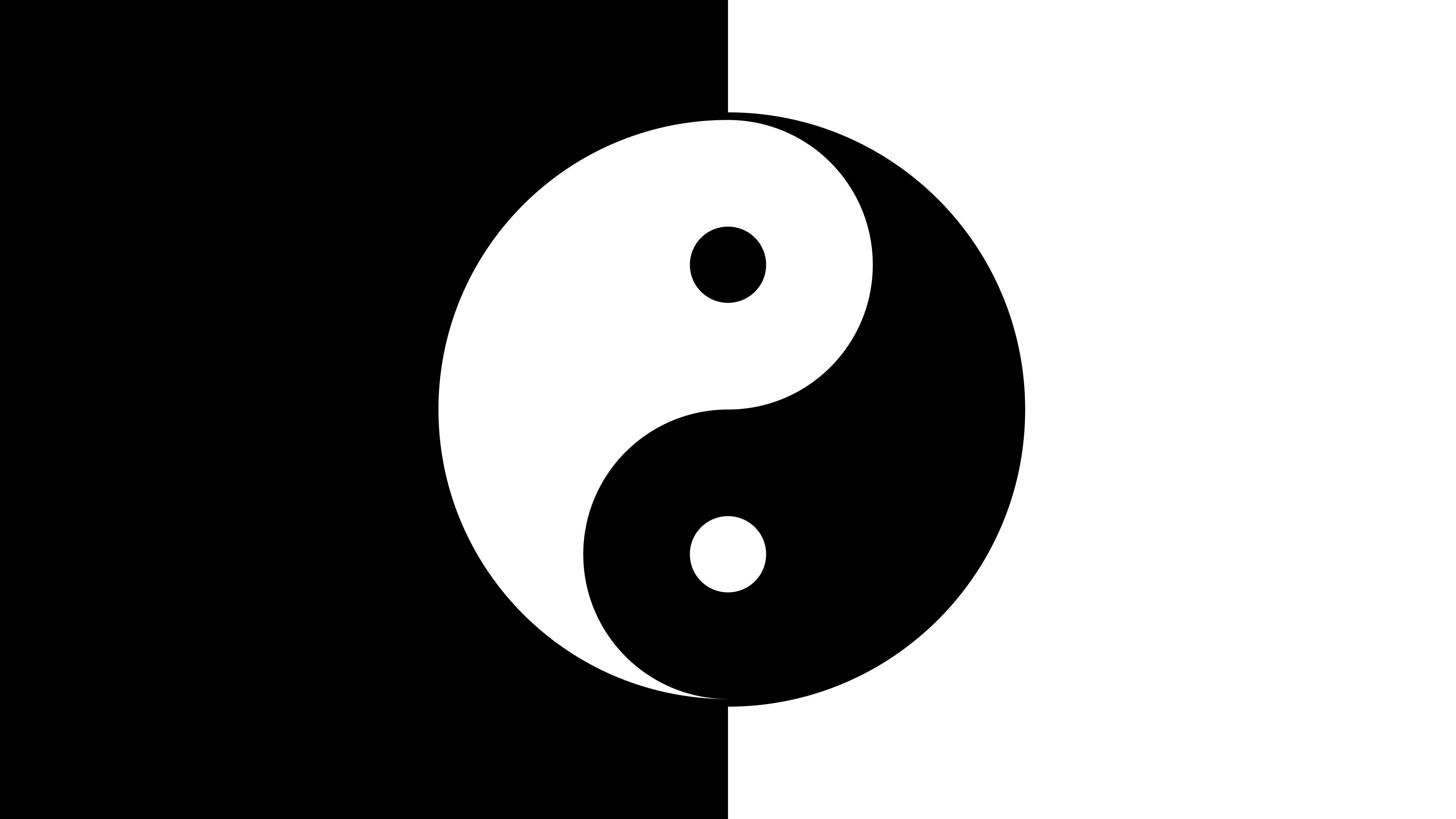 3840x2160 Yin and yang Wallpaper 8k Ultra