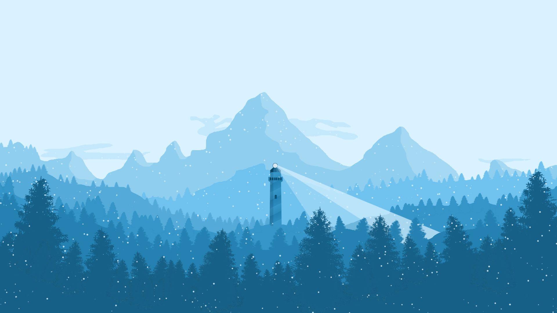 Minimalist Wallpaper from Firewatch : r/wallpapers