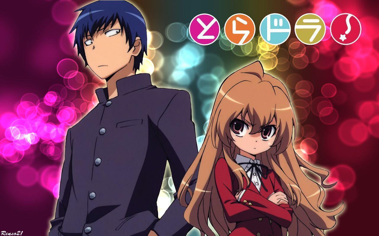 Anime Toradora! Ryuuji Takasu Taiga Aisaka Fondo de Pantalla