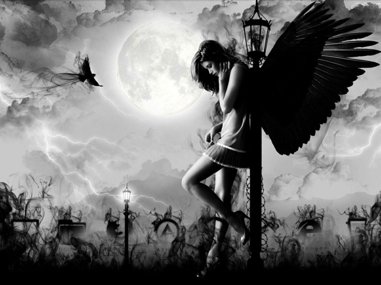 1280x960 Fallen Angel Wallpaper