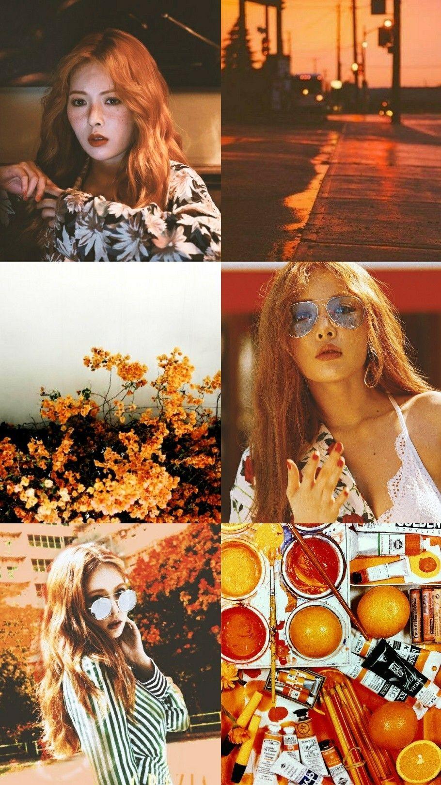 910x1620 Hyuna in Orange #KimHyuna #aesthetic .com
