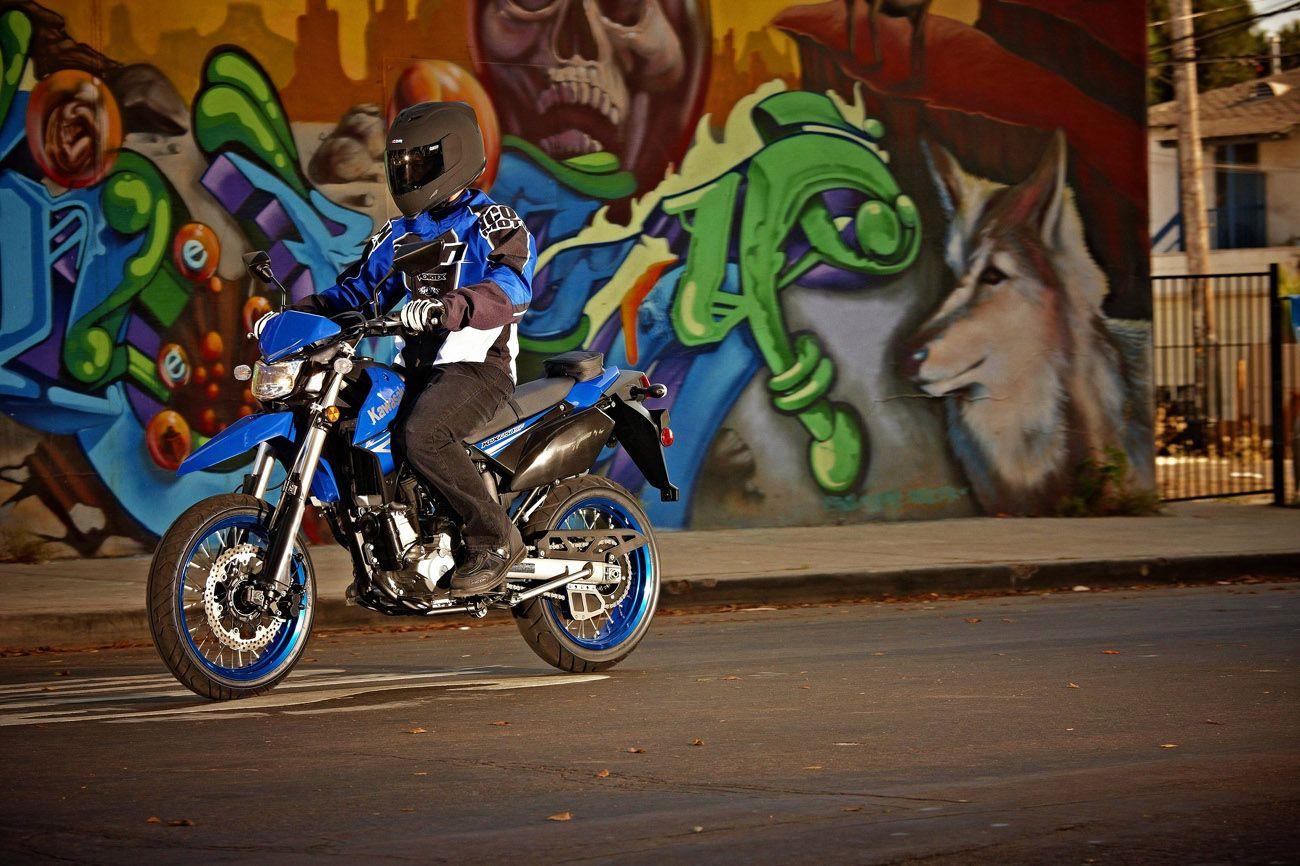 1300x866 Kawasaki KLX 250 SF Supermoto 2010 Blue .onemotorcyclewallpaper.