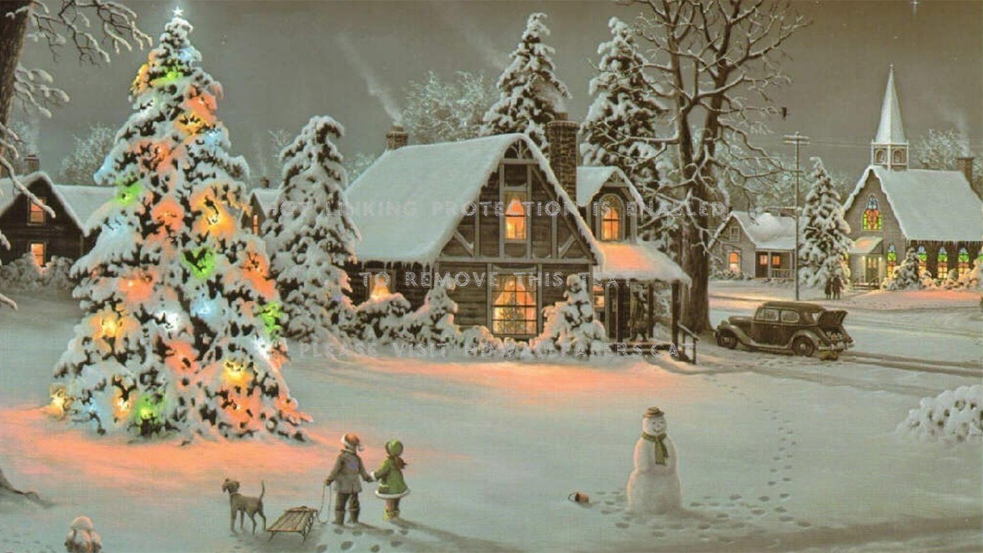 1920x1080 old fashioned christmas beautiful scenichdwallpaper.cat