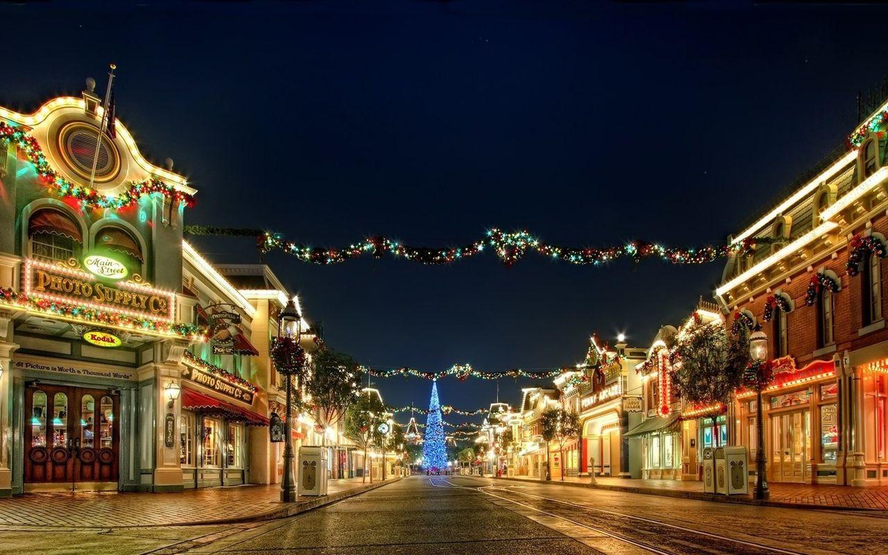 1280x800 Hd Desktop Wallpaper: Christmas Sceneryhd Desktop Wallpaper.