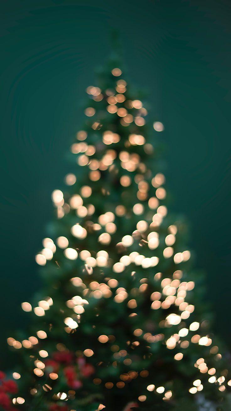 736x1308 Glitter Christmas Tree Wallpaper .