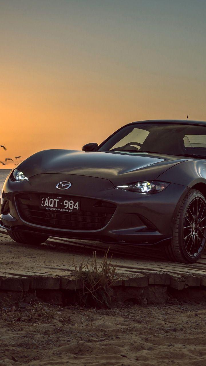 720x1280 Mazda Mx Sports Car, Black, Sunset, 720x1280 Wallpaper. Cars