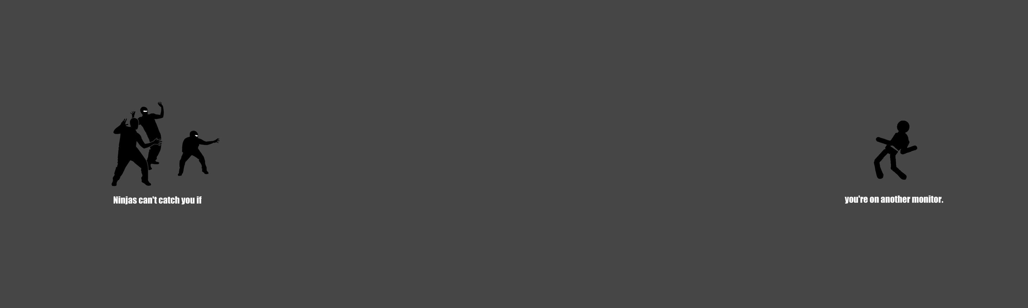 3600x1080 Ninjas Cant Catch You Wallpaper .