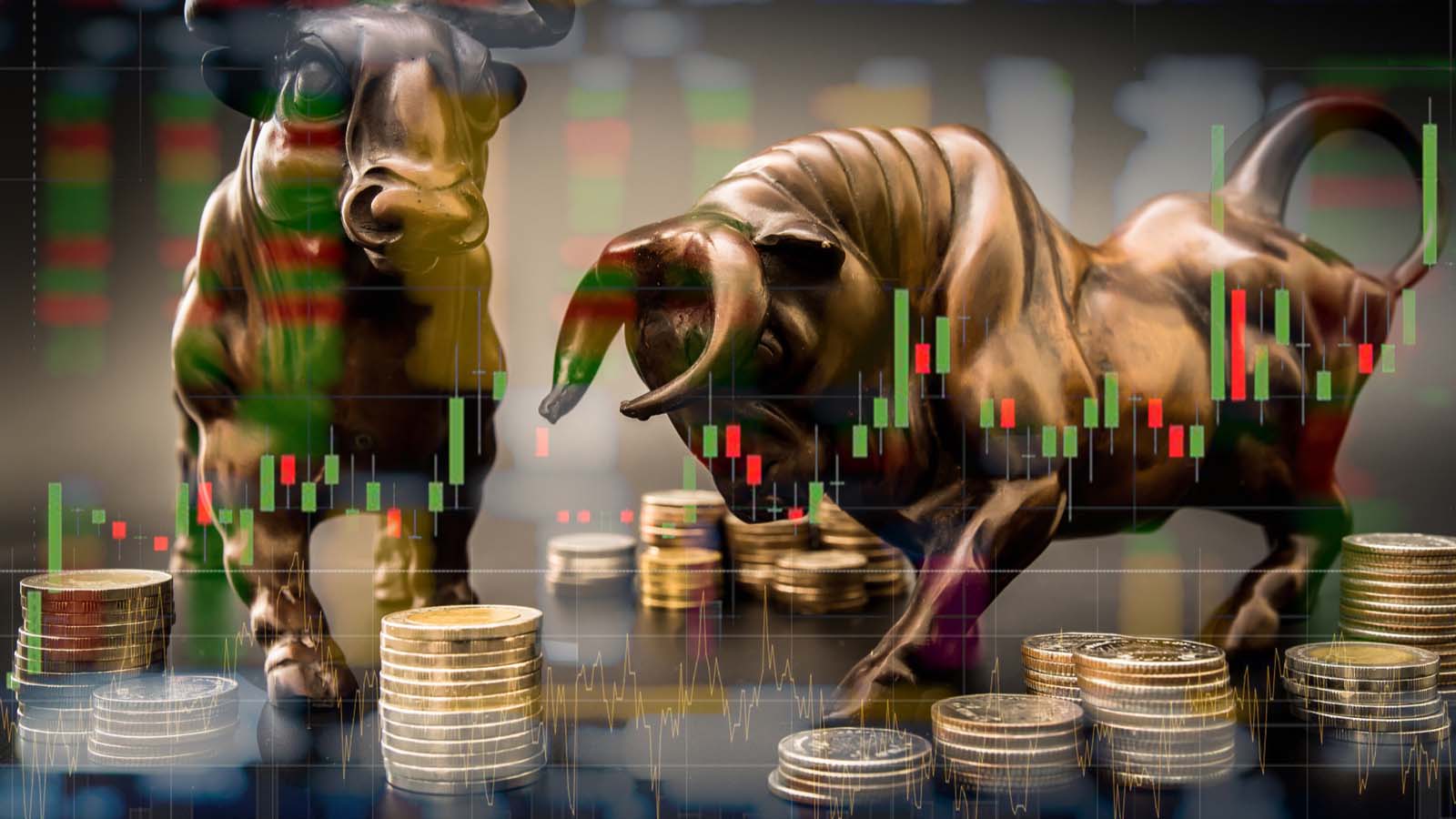 1600x900 Bull Vs Bear Wallpaper