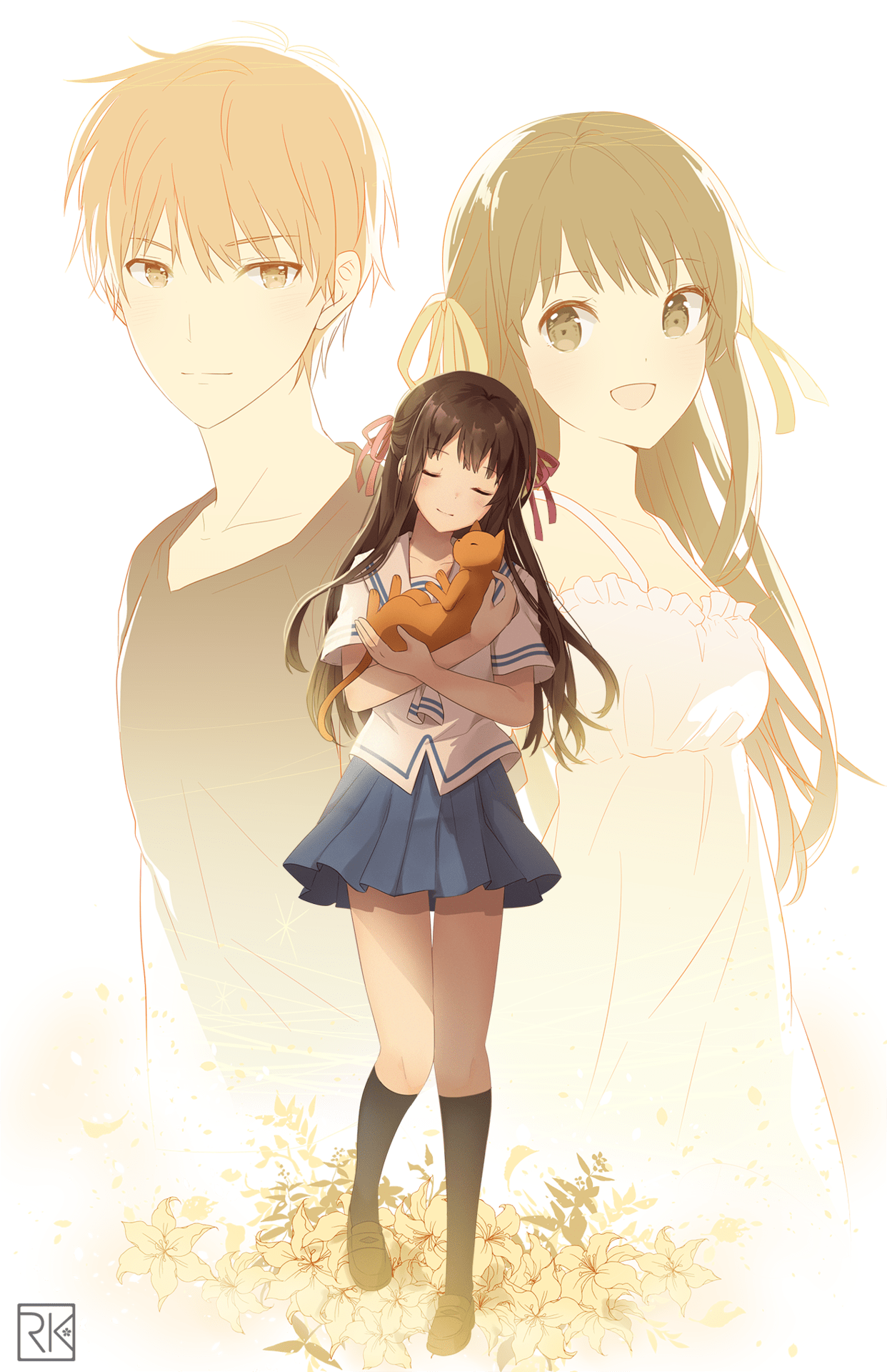 1242x1920 Fruit Basket Anime Kyo And Tohru .
