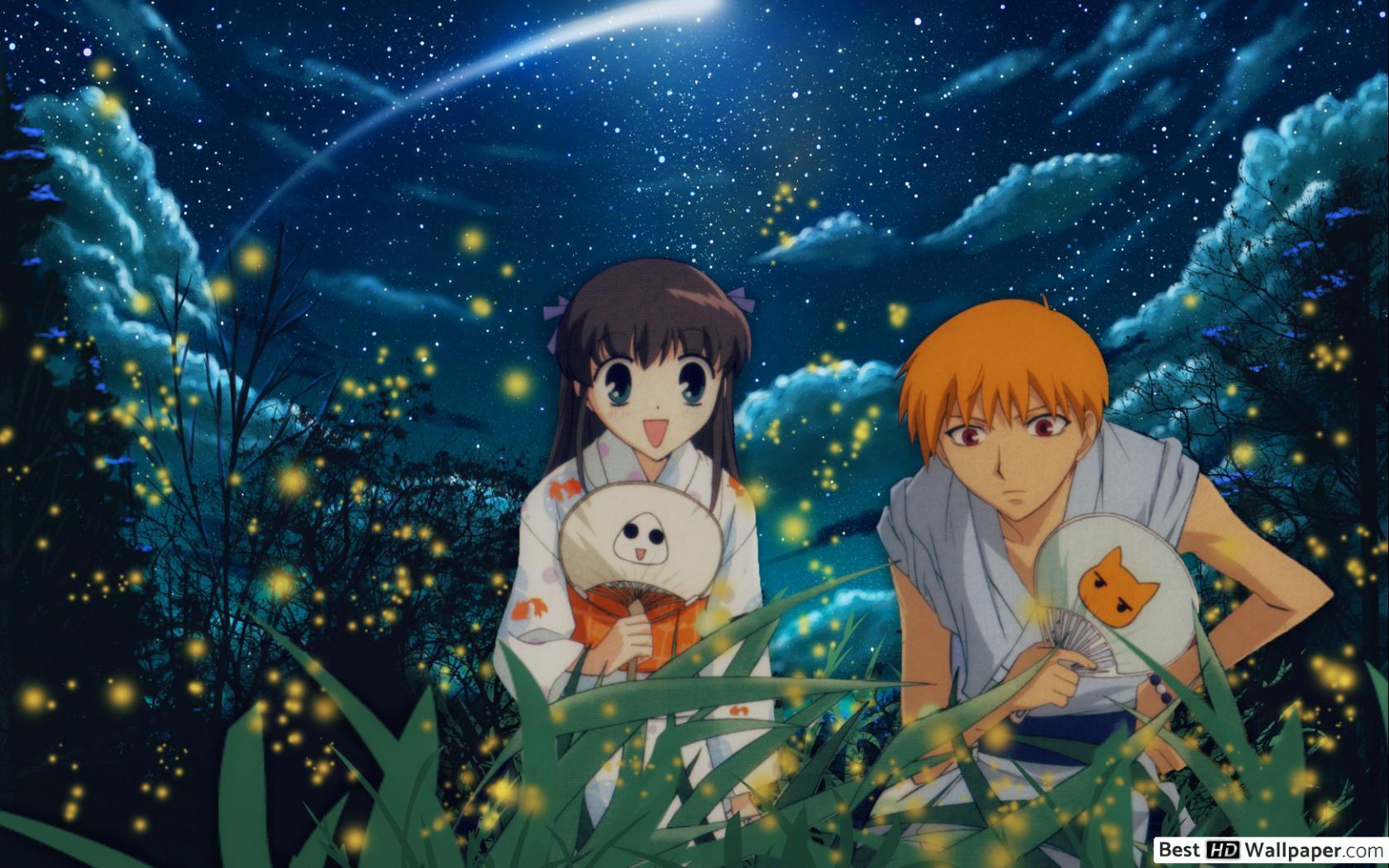 1680x1050 Fruits Basket Tohru & Sohma Kyo .