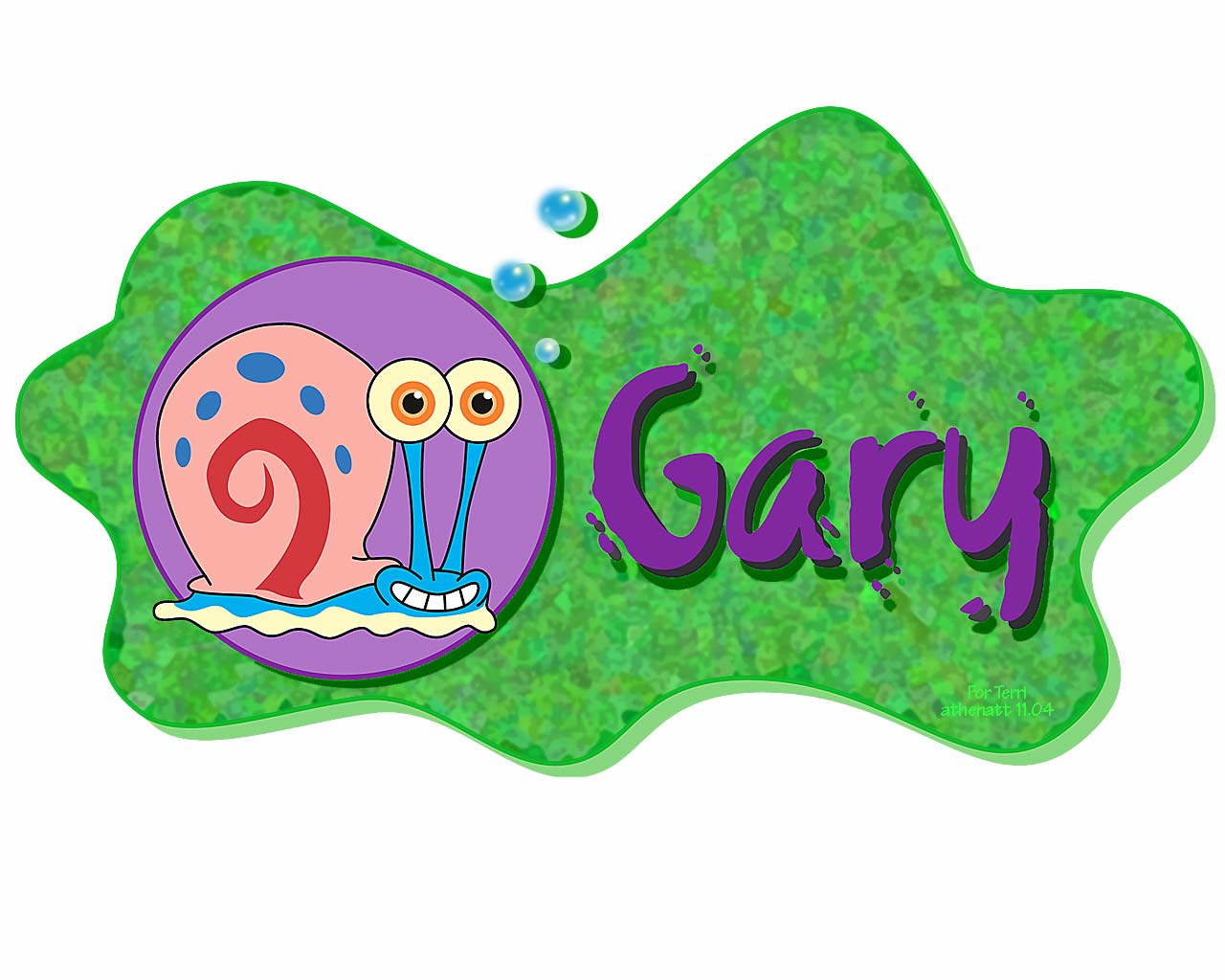 1280x1024 Gary Spongebob Wallpaper