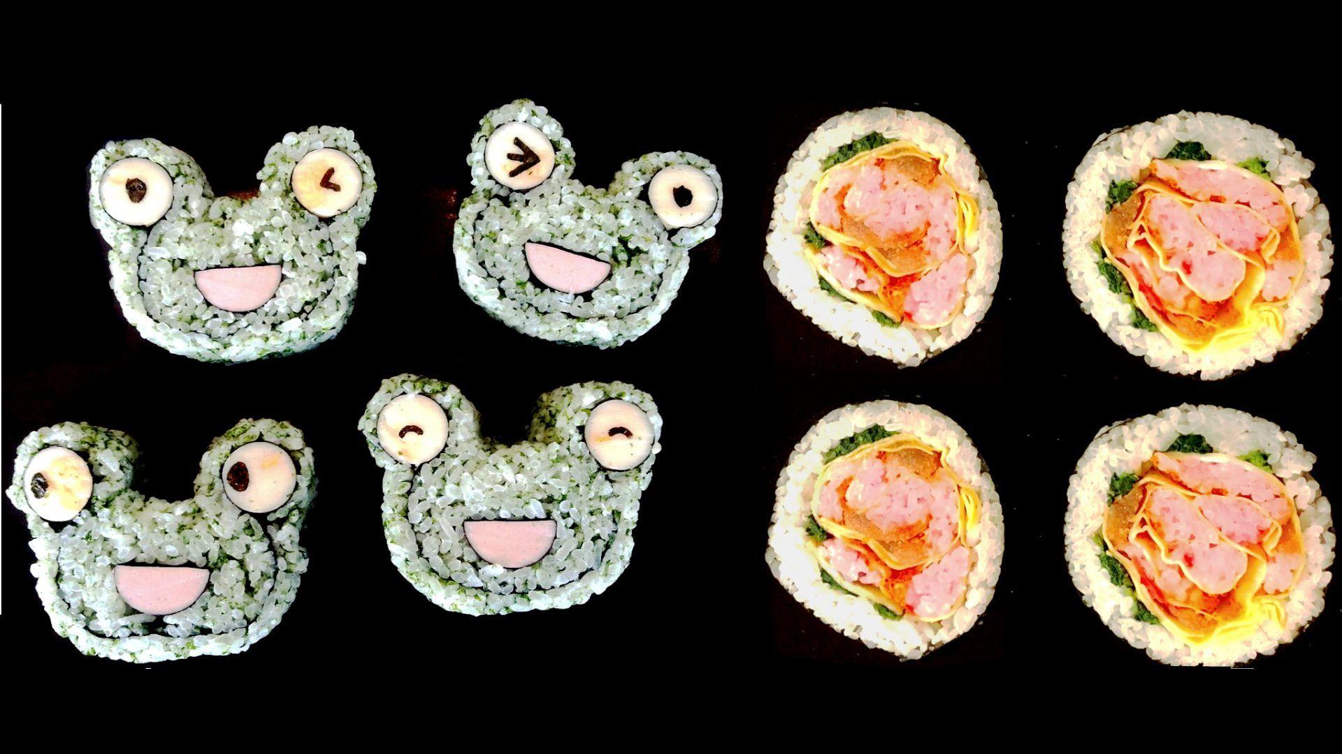 1920x1080 Kazari Maki Zushi Vol. 12: Frog & Rose Sushi