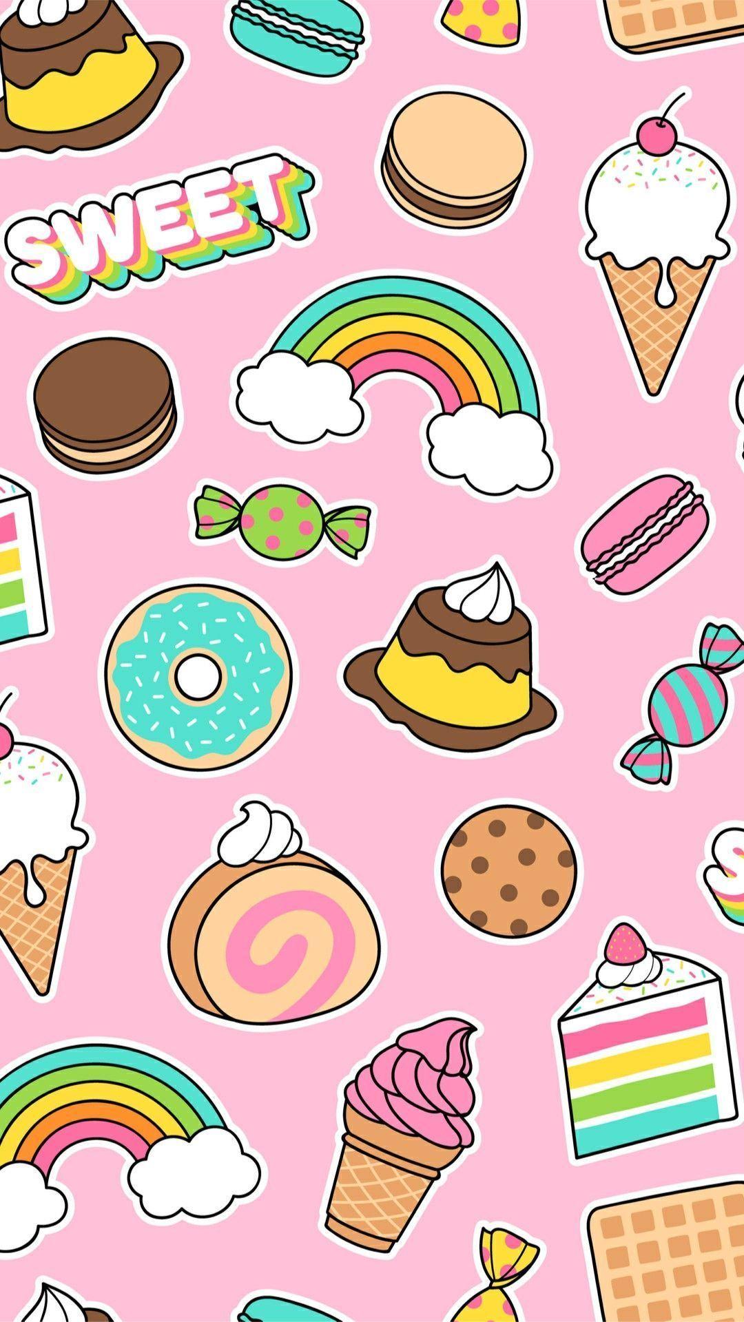 1080x1920 Kawaii iPhone Food Wallpaper .