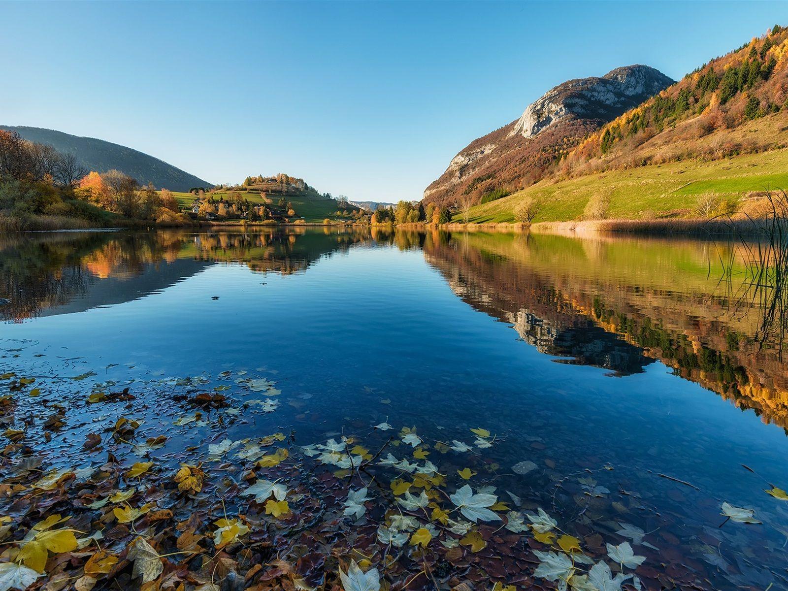 1600x1200 Wallpaper France, River, Alps, Trees .best
