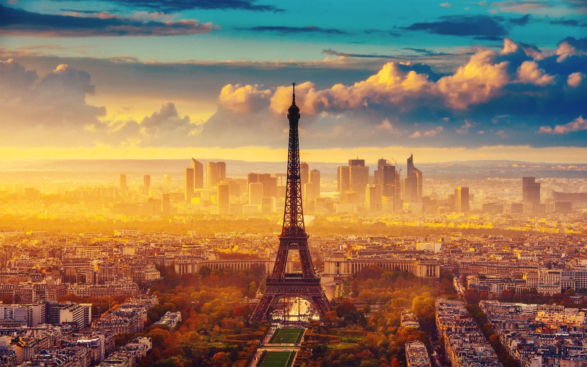 1920x1200 city, Paris, Eiffel, Tower, France .