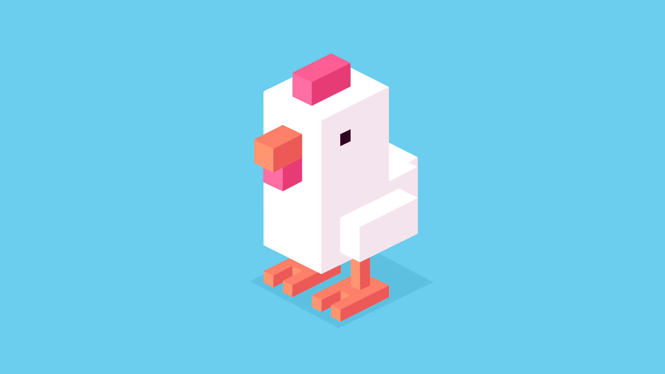 2208x1242 Crossy Road Chicken Wallpaper Desktop Backgroundx1242