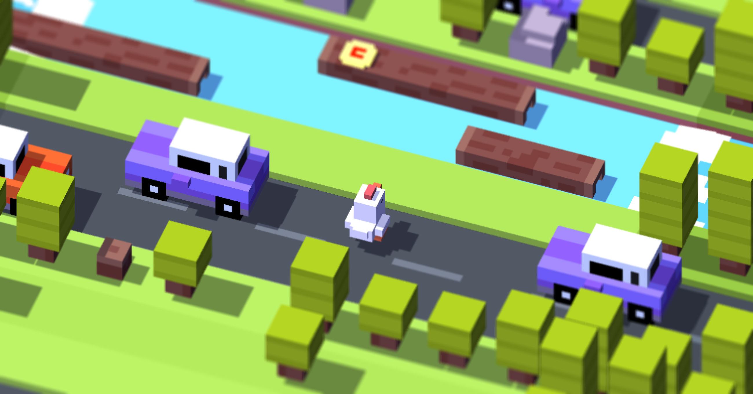 2600x1360 Crossy Road Chicken Adventure HD Wallpaperx1360