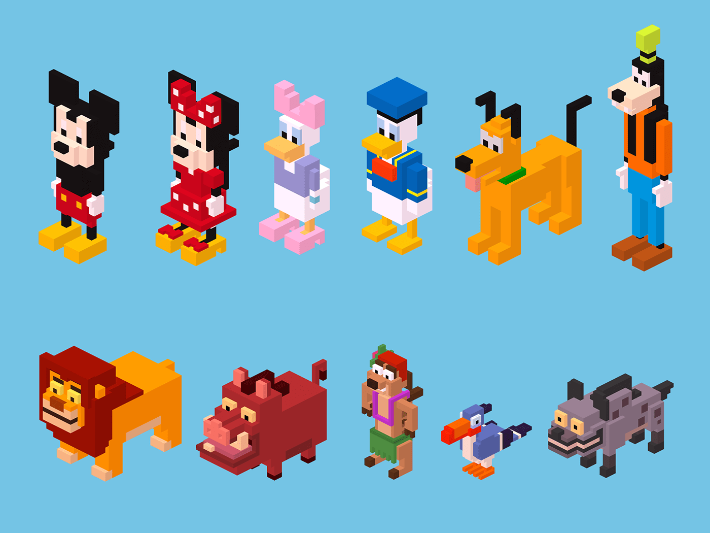 1400x1050 Disney Crossy Road - Behance