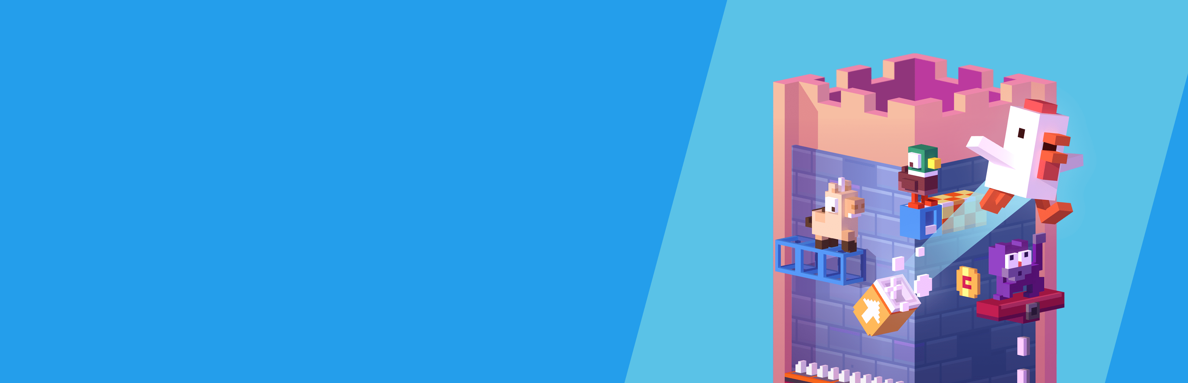 3840x1240 Crossy Road: Castle