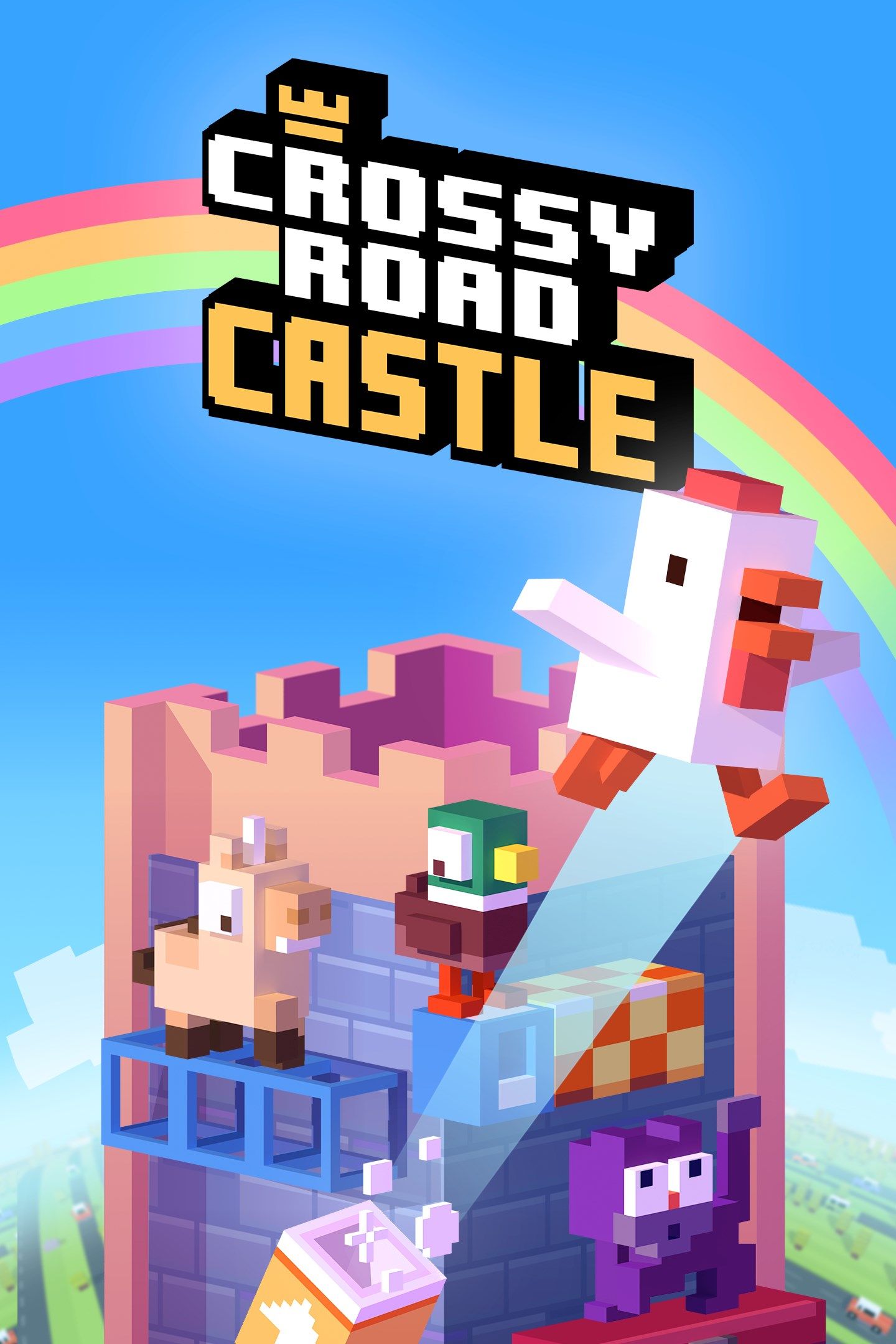 1440x2160 Crossy Road Castle