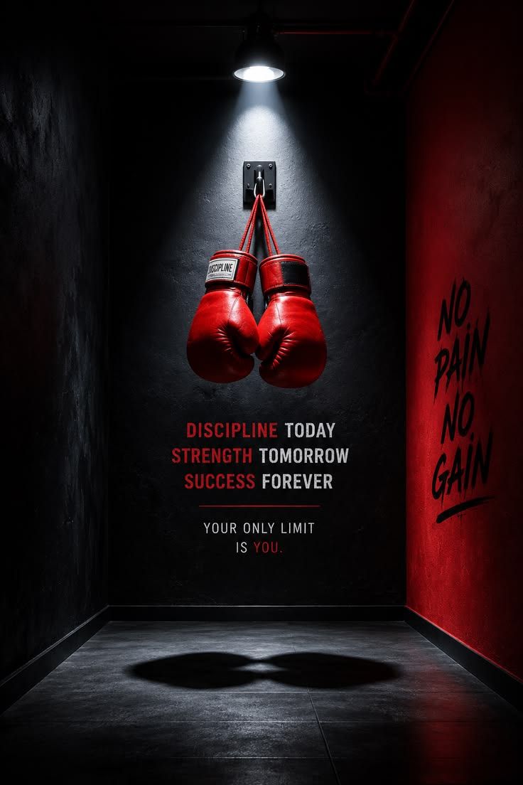 736x1104 Discipline Today, Freedom Tomorrow. Motivation Boxing Gym Wallpaper