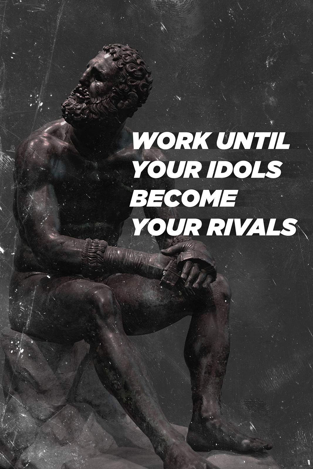 1067x1600 Martial Arts Motivational Poster 02Work Until. Photo Print Art Motivation Quote Gift Boxing MMA // Size: 12 x 8 Inches : Home & Kitchen