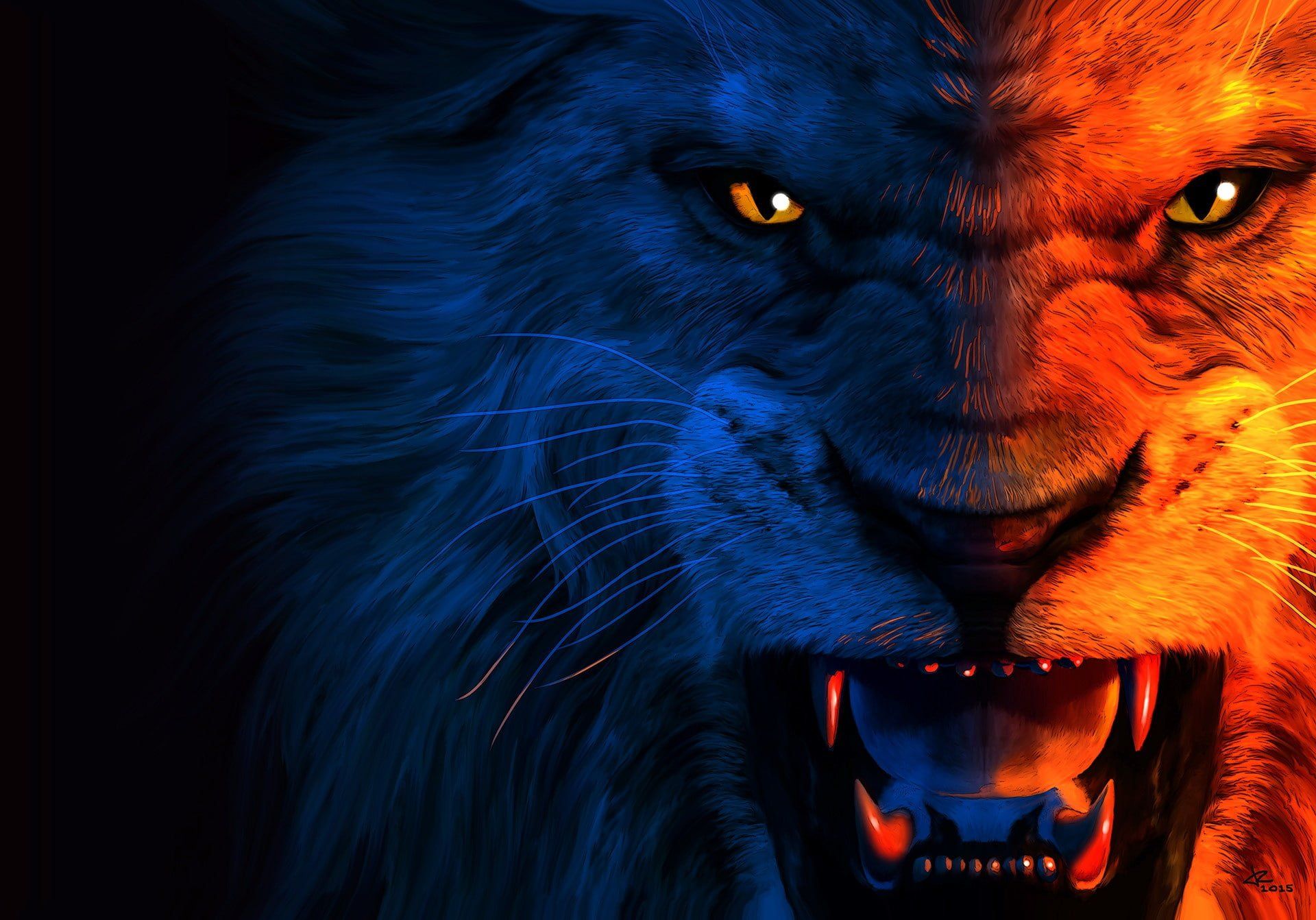 1920x1342 Angry Lion Desktop HD Wallpaper 76042