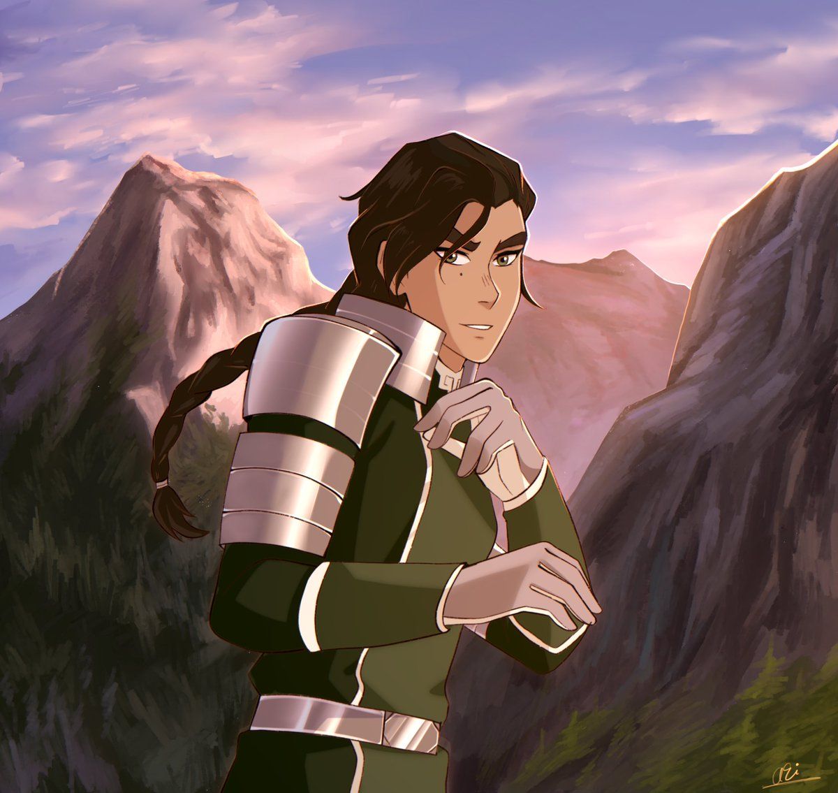 1200x1135 aki ☾ on X: #Kuvira with a braid?