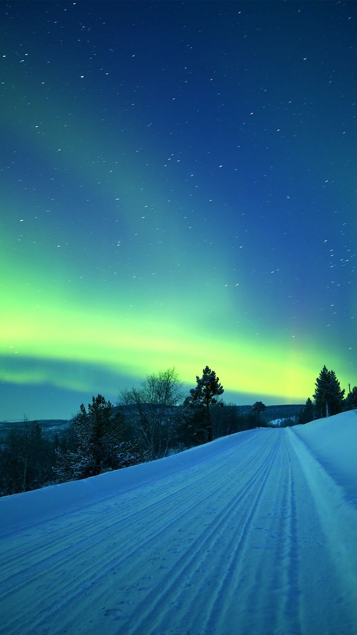 736x1308 SHARP AQUOS Crystal 1080 x 1920. Wide aurora borealis background, Northern lights winter wallpaper, Winter