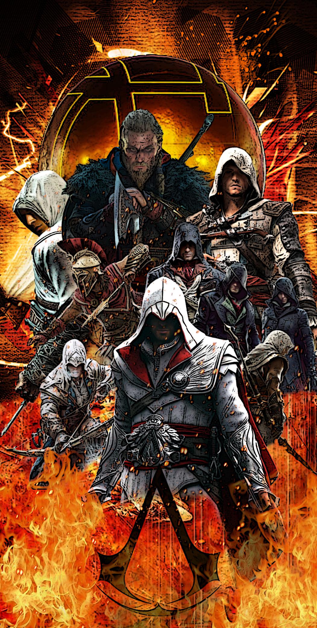 1051x2084 Fan Art i made with all the main characters(AC Legacy)