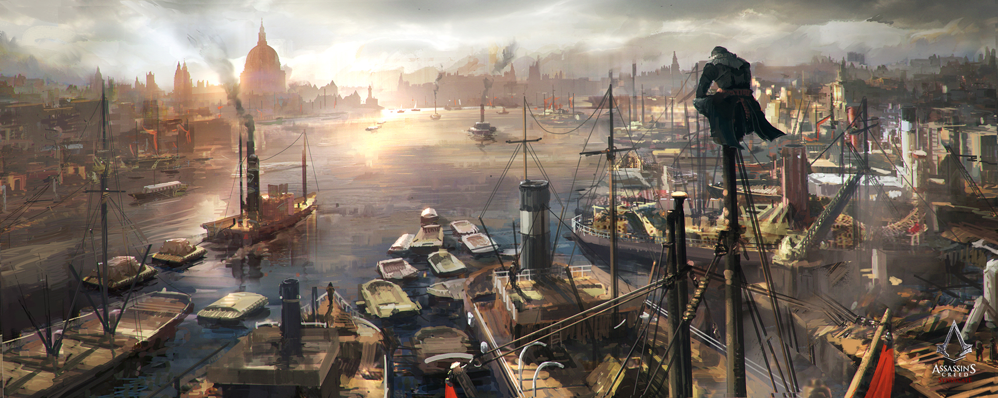 2000x799 Assassin's Creed Syndicate concept art of Zhou Shuo