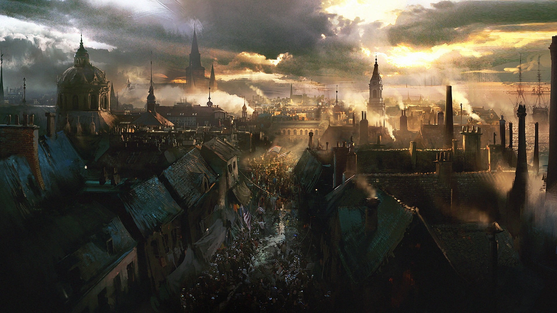 1920x1080 Assassin's Creed HD wallpapper, artwork, city HD wallpaper