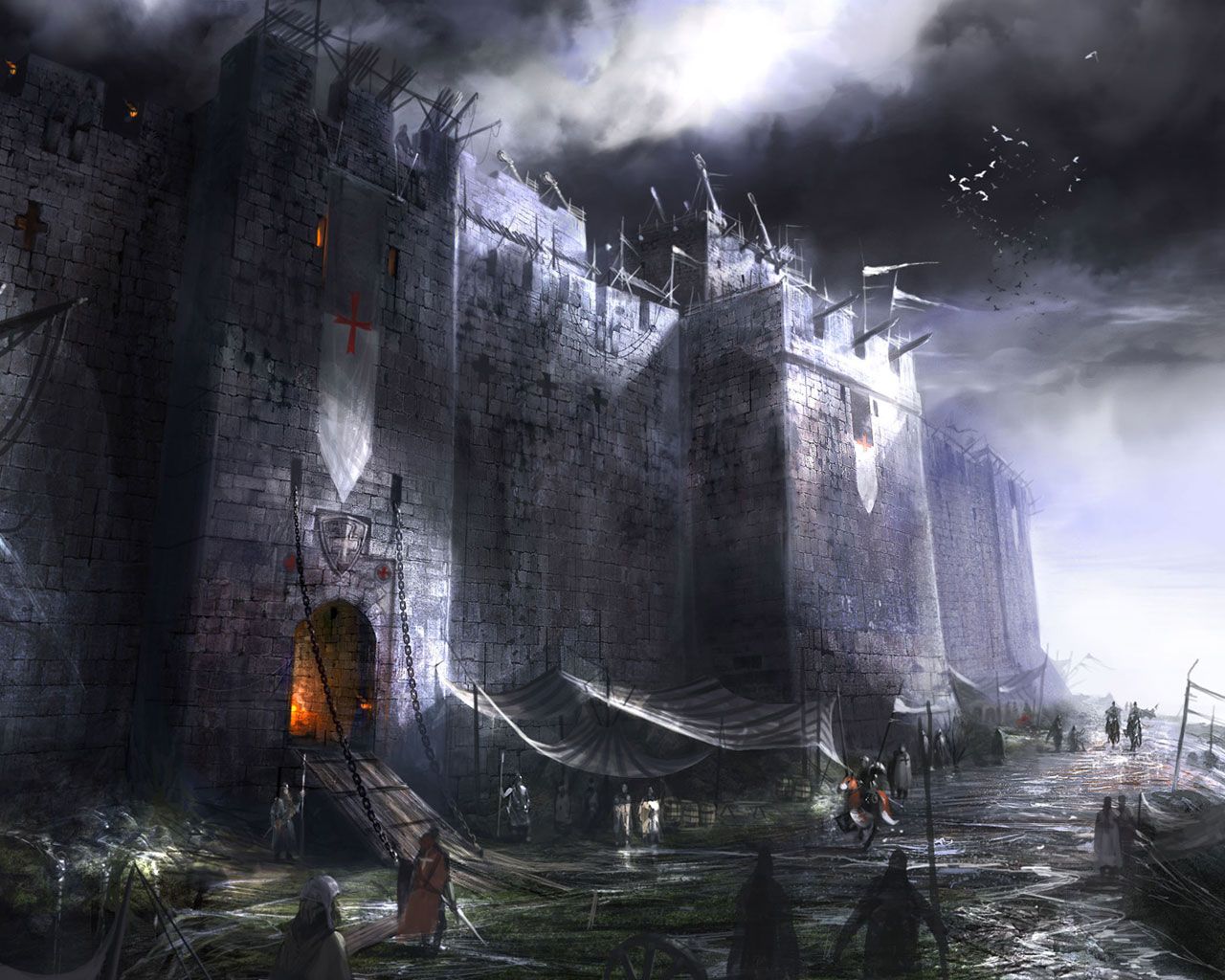 1280x1024 AC1 concept art wallpaper 8 image's Creed