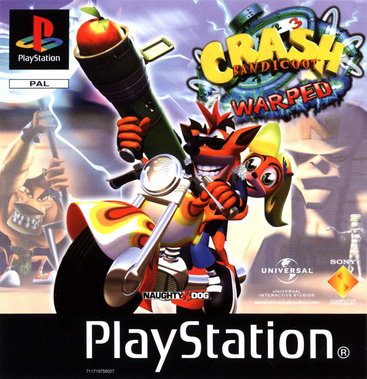 1446x1492 Crash Bandicoot: Warped Details .gamesdb.launchbox