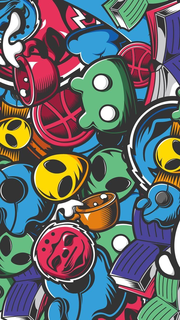 750x1334 iPhone Graffiti