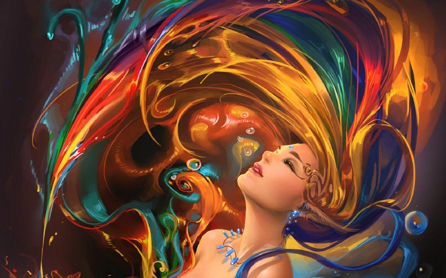 Psychedelic Girl Wallpapers Top Free Psychedelic Girl Backgrounds