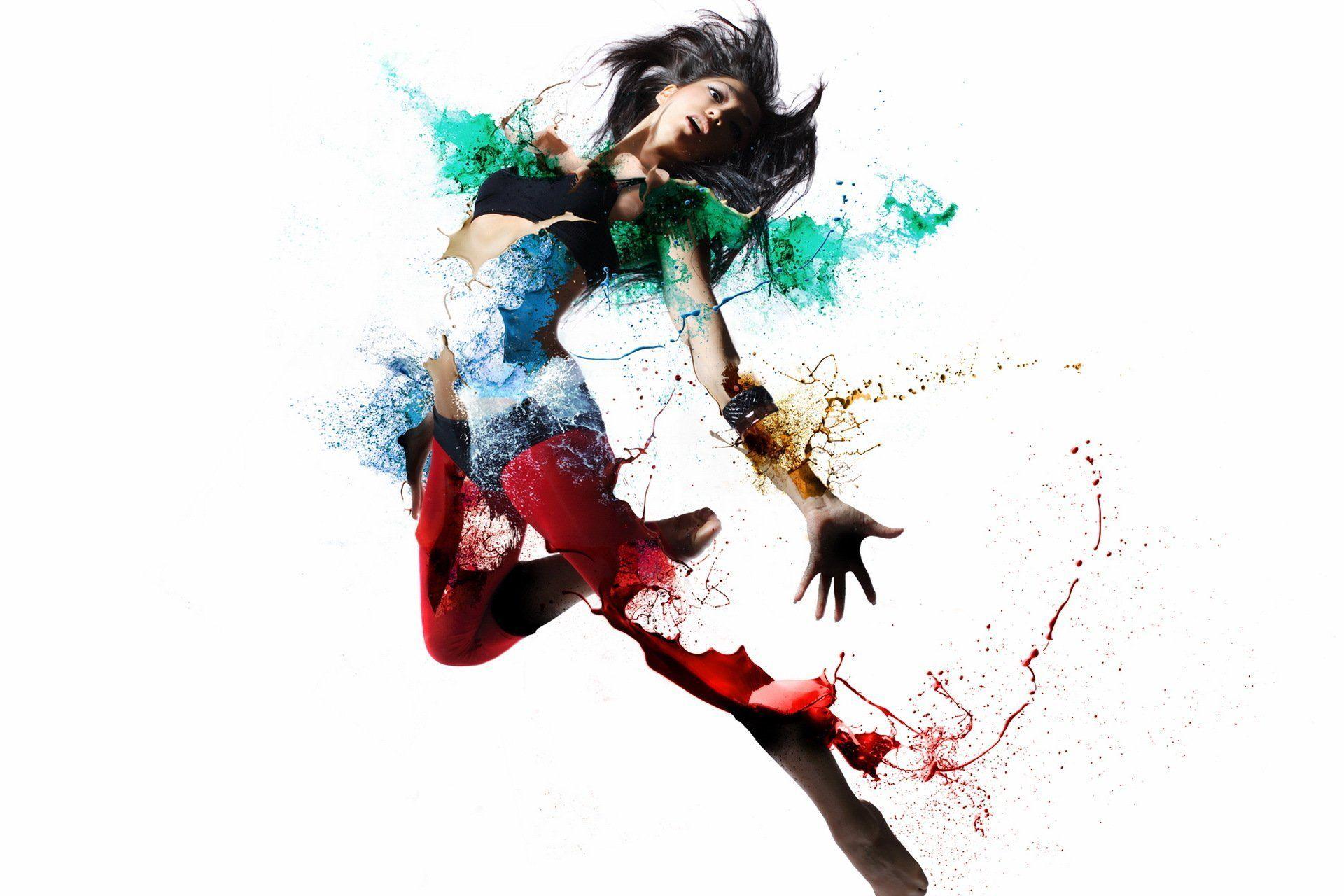 1920x1280 girl, Shape, Color, Style, Psychedelic .