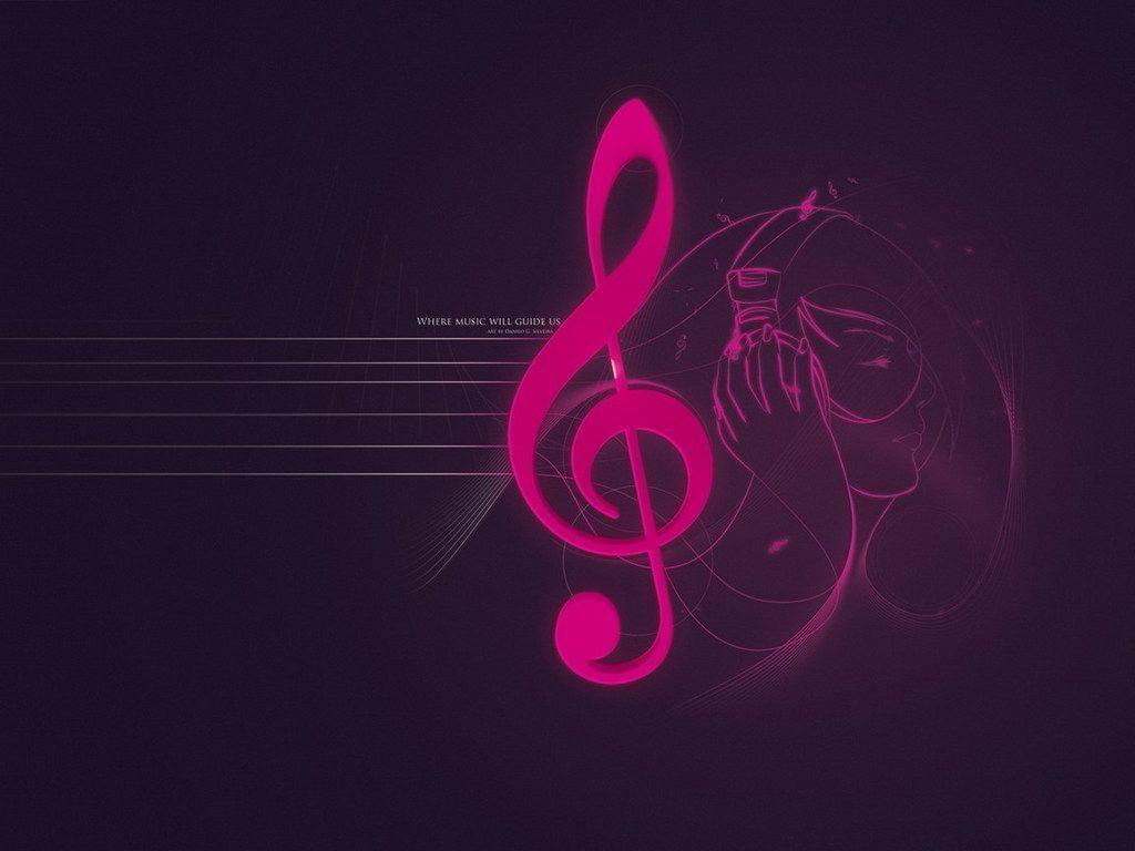 1024x768 Pink Music
