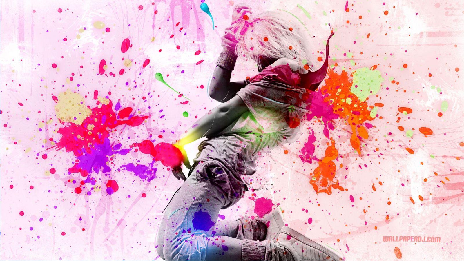 1600x900 Dancing With Colors wallpaper, music and dance wallpaper