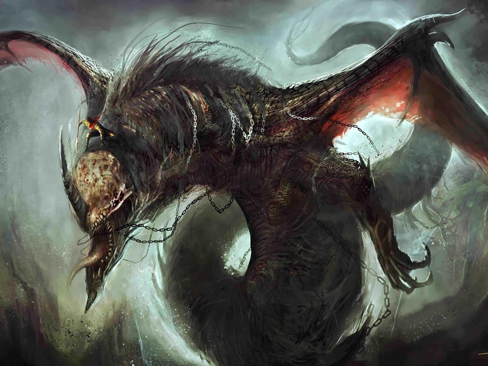 1600x1200 Undead Dragon 4000 × 2400 :