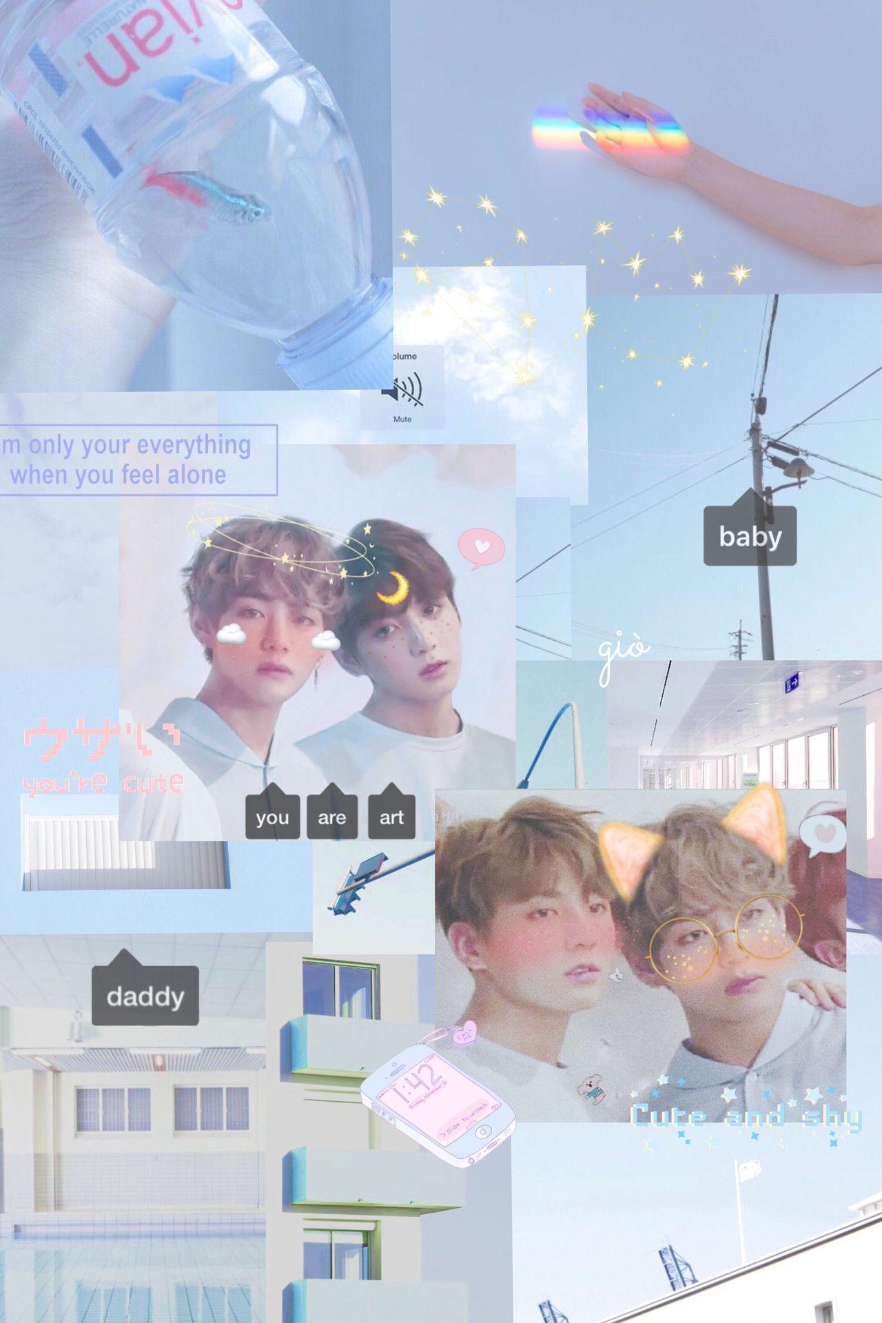 1280x1920 Taekook Aesthetic Wallpaper .