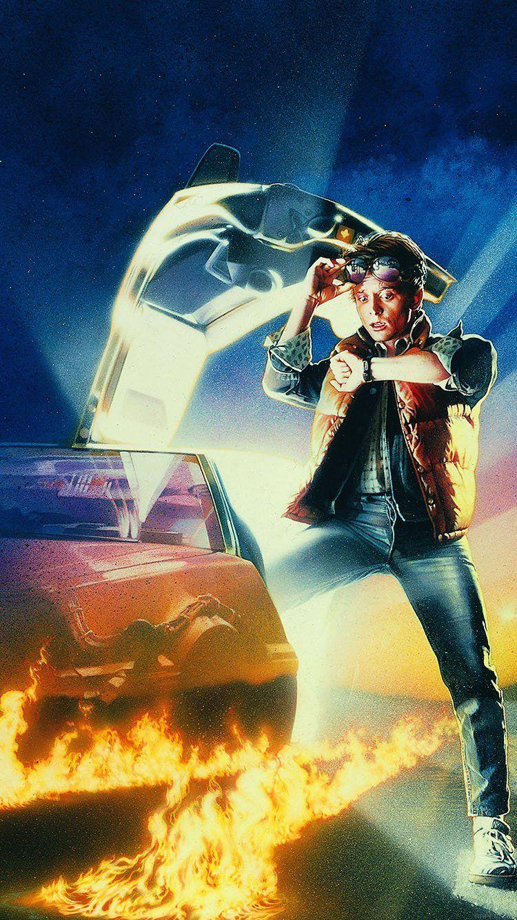 750x1334 iPhonePapers back to the future time film poster