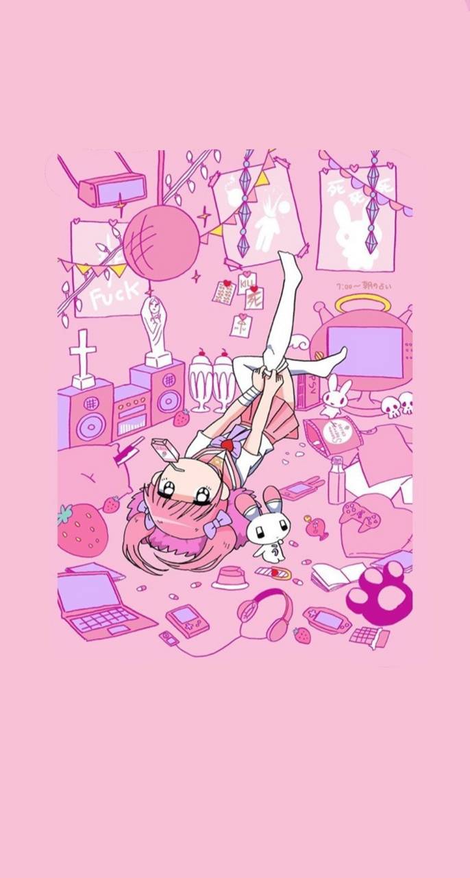 Cute Pink Kawaii Wallpapers - Top Free Cute Pink Kawaii Backgrounds