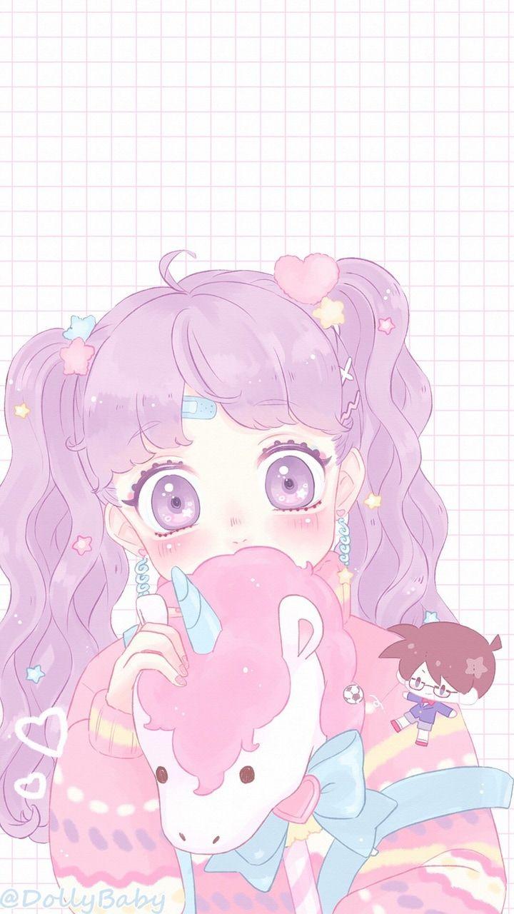 720x1280 Kawaii Anime Wallpaper Phone Pink .