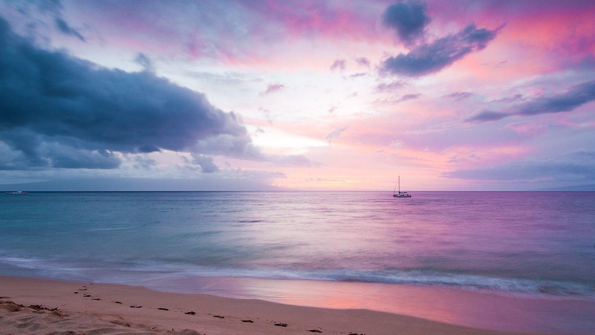 1920x1080 Twilight Island Beach Sunset .