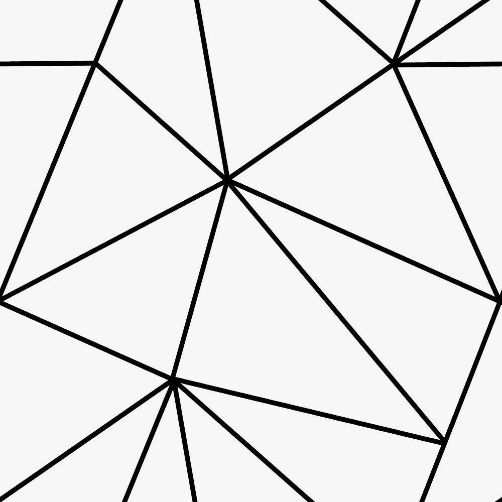 1000x1000 Geometric Wallpaper Black And White